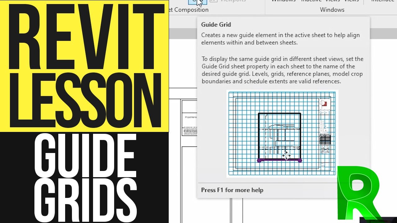 Как выровнять виды на листах в Revit &mdash; Руководство по сеткам Revit Tutorial