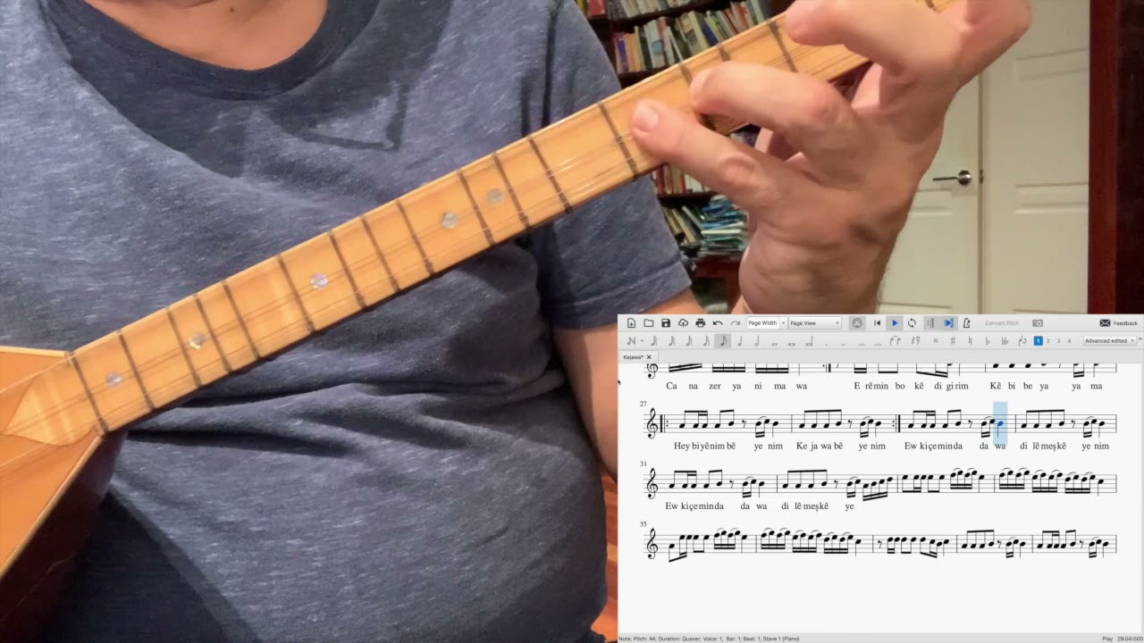 Kejawa Tembûr/ Bağlama Nota