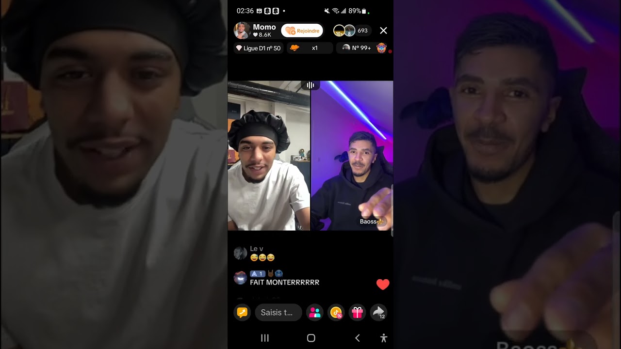 LIVE TIKTOK DE MOWMOW AVEC THEKAIRI78