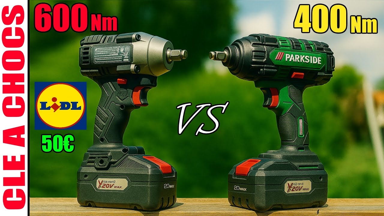 LIDL PARKSIDE PERFORMANCE PDSSA 20-Li A1 Аккумуляторный ударный гайковерт VS PARKSIDE PASSK 20-Li A1