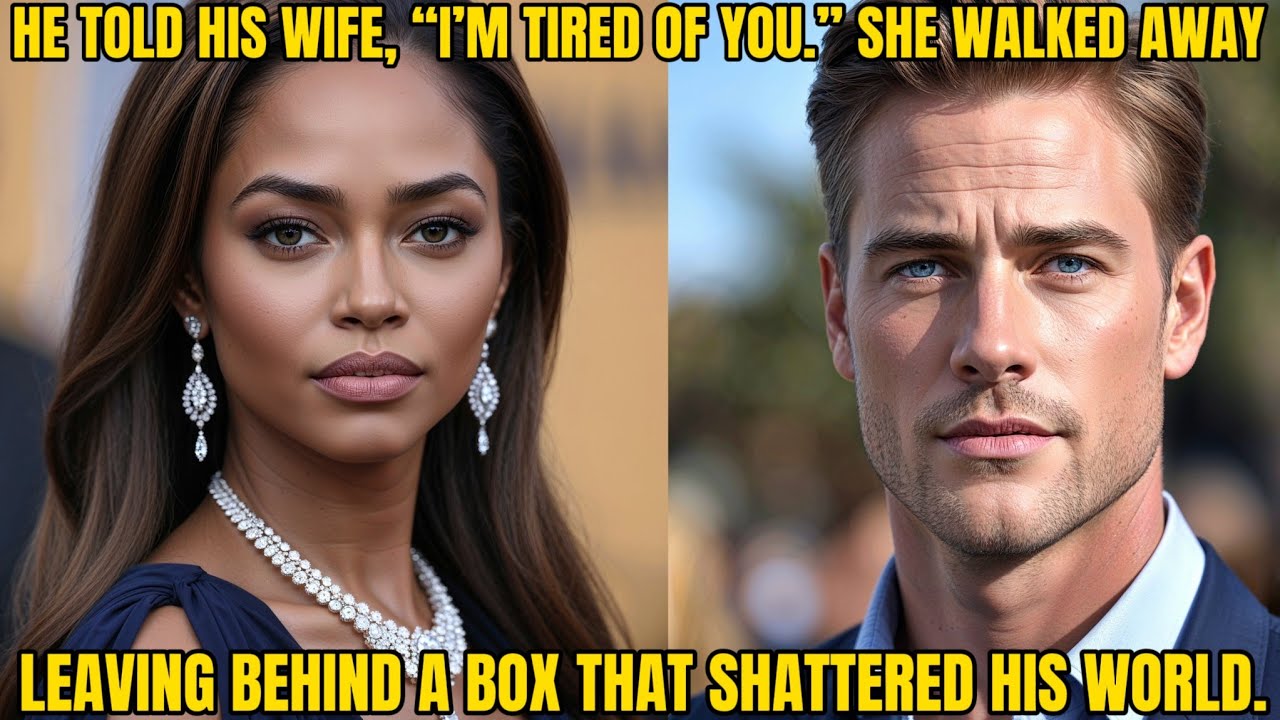 The millionaire told his wife, “I’m tired of you. I can’t stand being with you.” She left—and her...