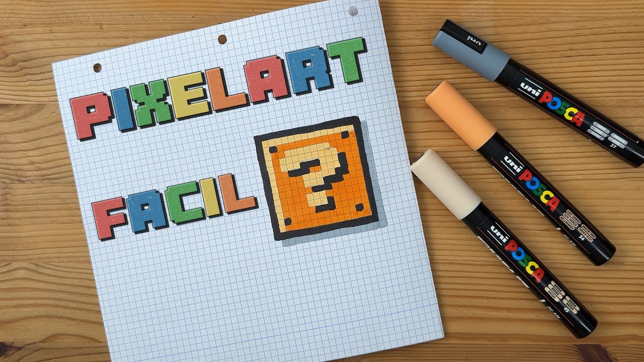 tutorial PIXEL ART INTERROGACIÓN MARIO BROS