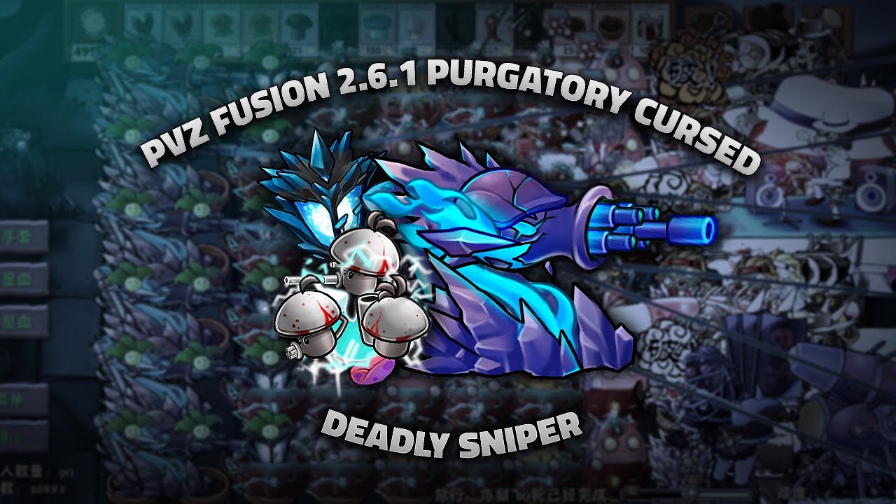 PvZ Fusion 2.6.1 | Odyssey Purgatory Cursed Mode | Buck-Shroom Squad + Obsidian Sniper Turret