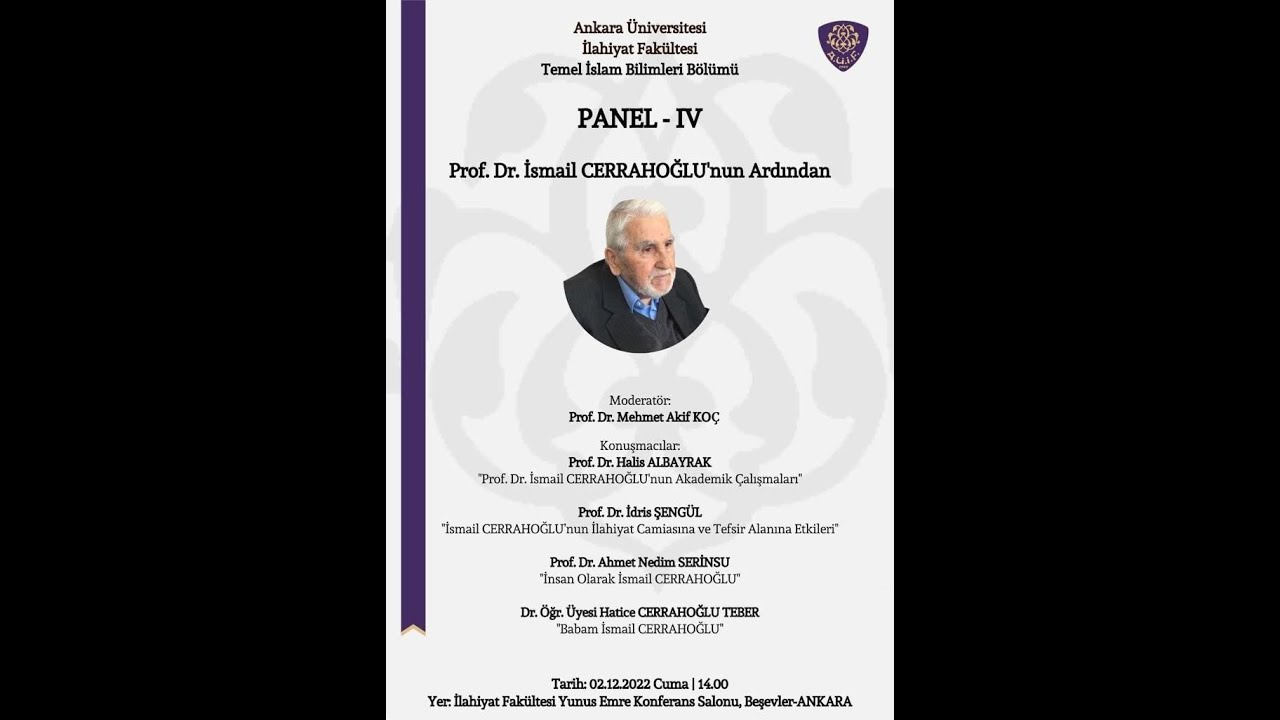 Prof. Dr. İsmail CERRAHOĞLU'nun Ardından