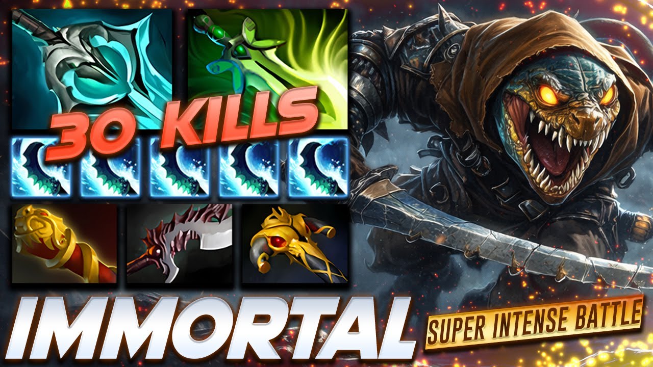 Slark 30 Frags Super Intense Battle - Dota 2 Pro Gameplay [Watch & Learn]