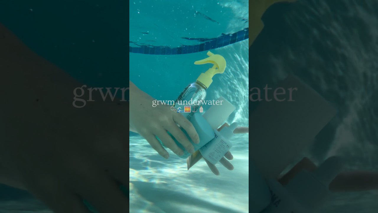 grwm underwater! 🌊💞 #pipg #grwm #underwater #viral #pool #blowthisupformeplease #fypシ゚viral