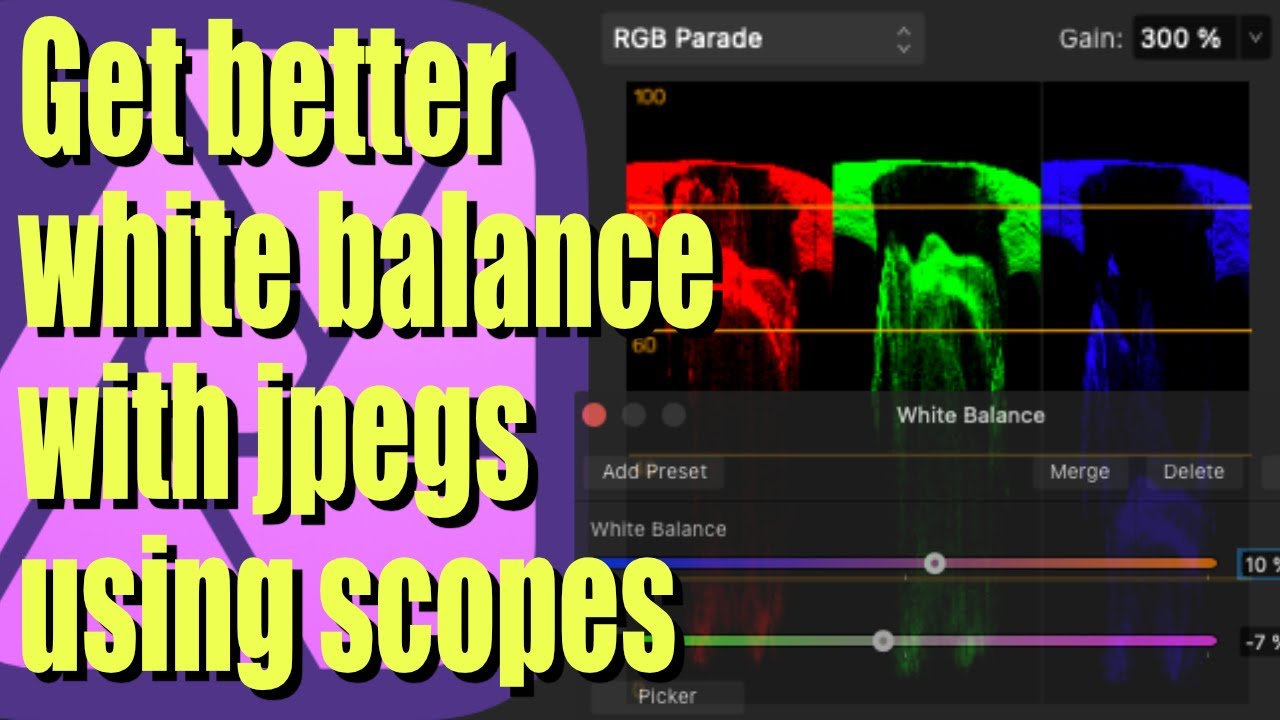 Get better White Balance with your Jpegs
