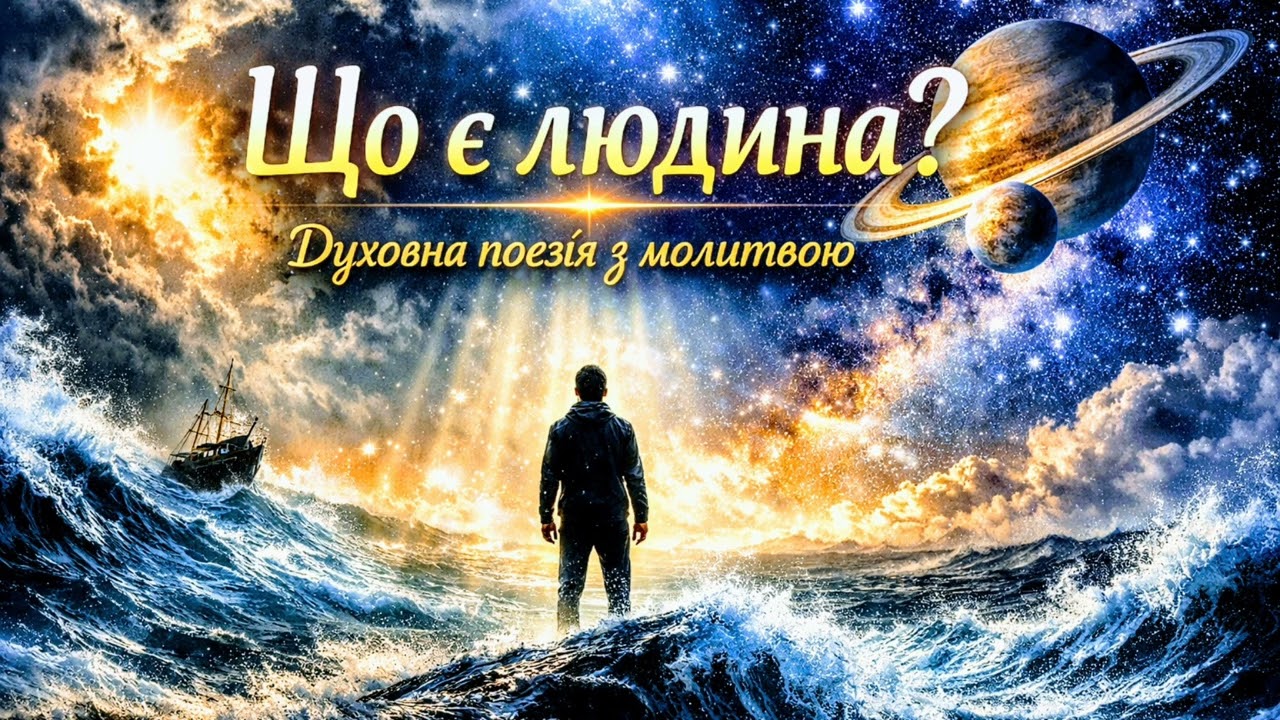 😇«Що є людина? – духовна поезія з молитвою»🙏