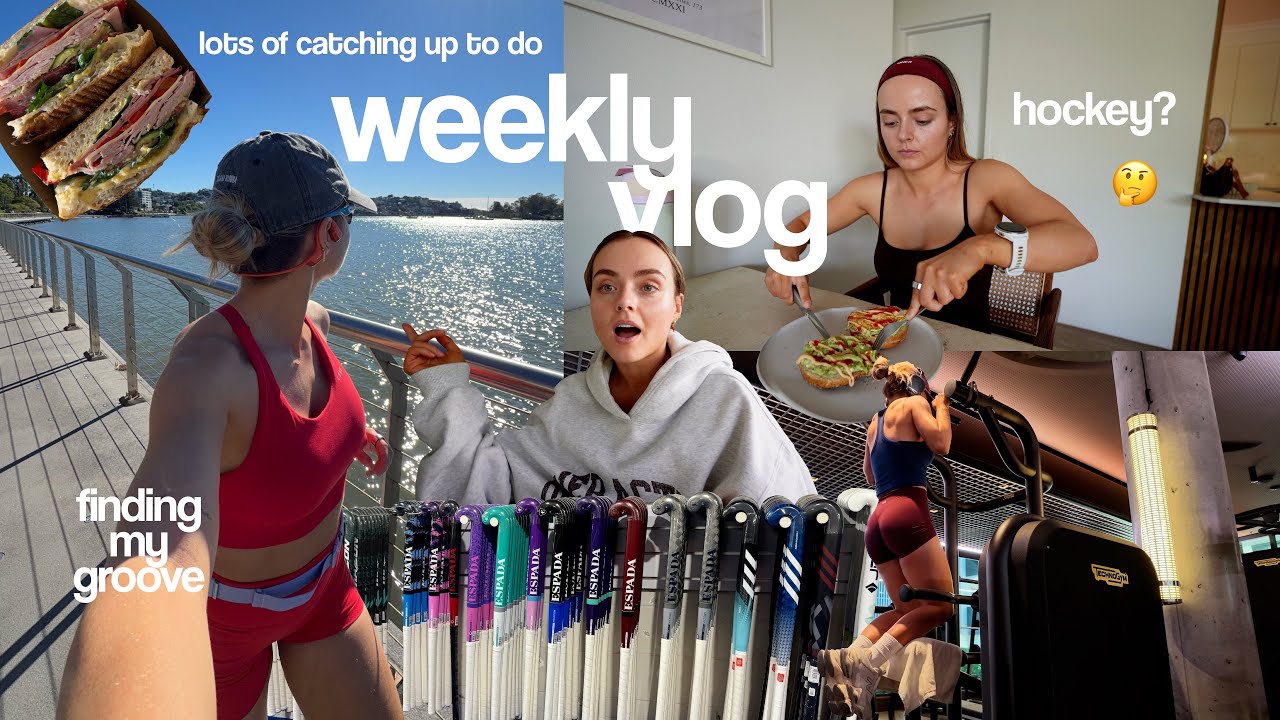 weekly vlog!! lots of catching up to do, playing hockey after 12 years, finding my groove with life