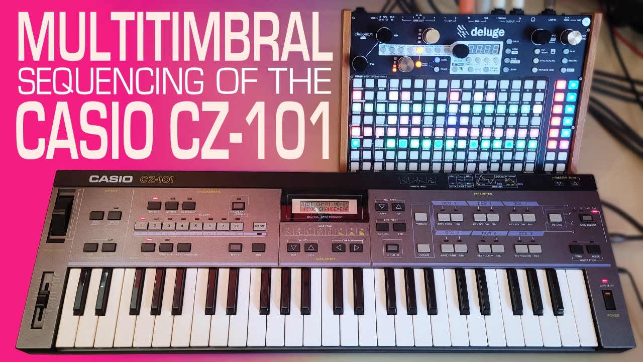 Did You Know the Casio CZ-101 is Multitimbral? Sequencing 4 Sounds at Once Via the Synthstrom Deluge