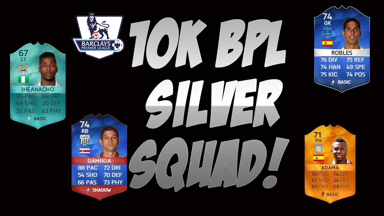 FIFA 16 - 10K SILVER BPL SQUAD! w/ CHEAP MESSI!
