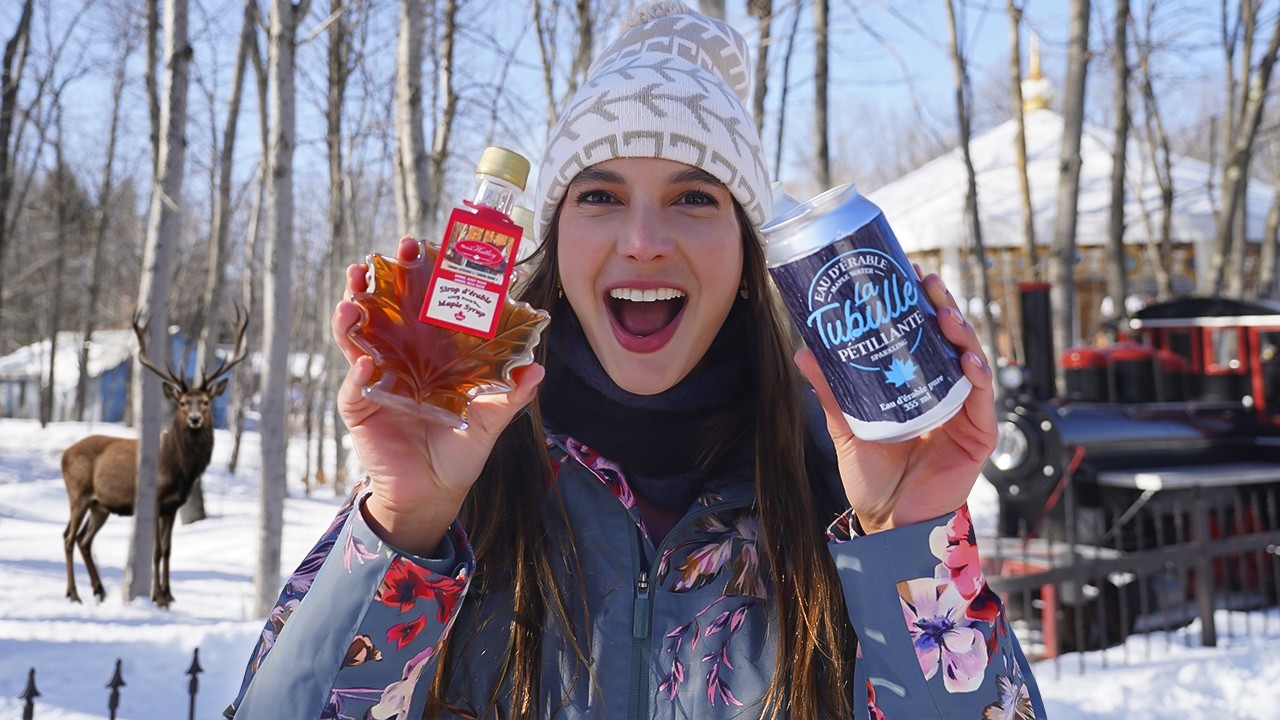 Probando dulces de Canadá | ¡MAPLE Vs VINAGRE! 🇨🇦🍁
