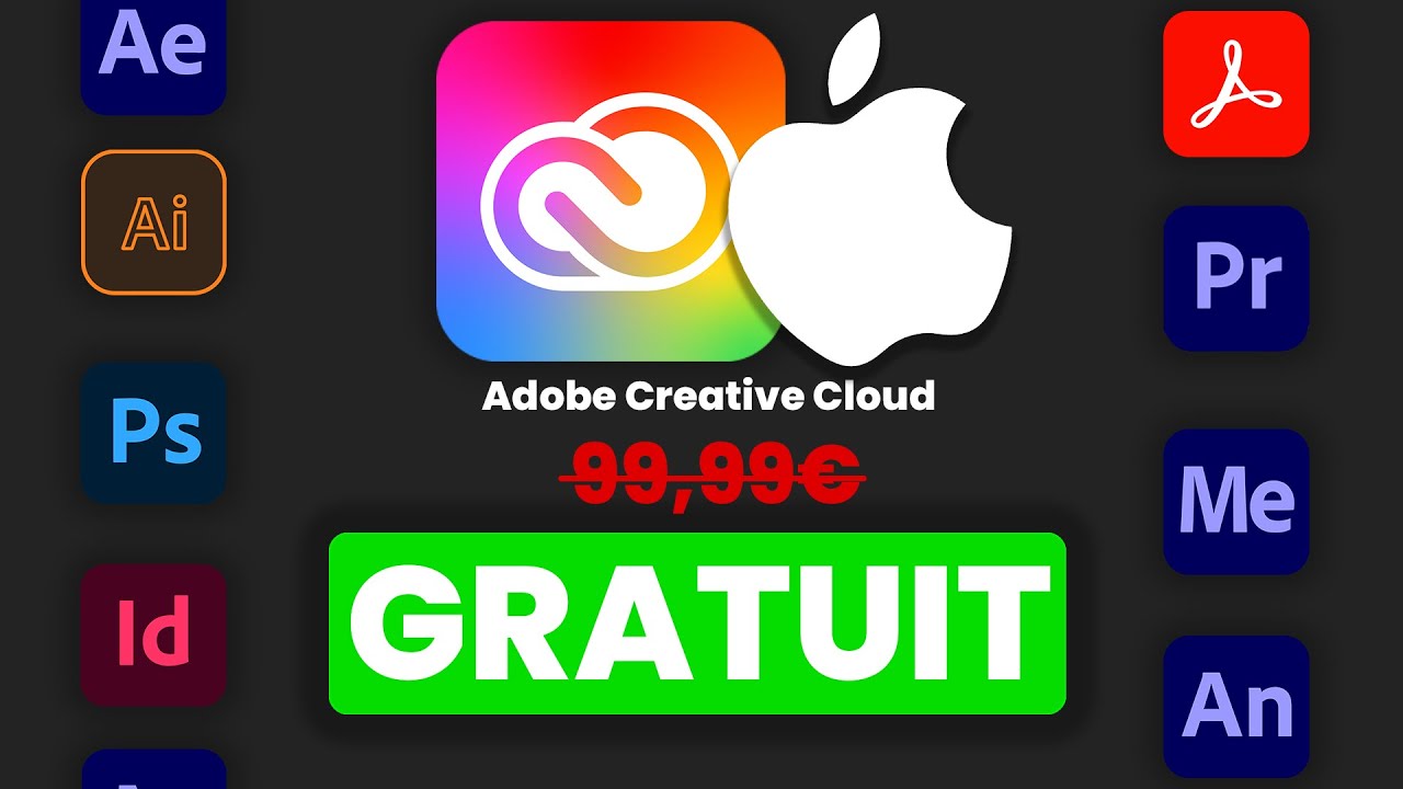 Avoir Tout les Logiciels Adobe Gratuit sur Mac & Macbook LEGALEMENT