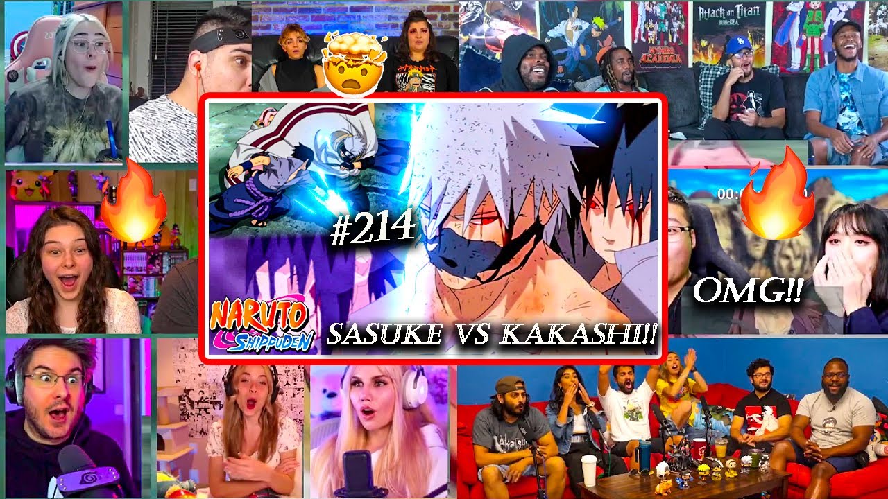Саске против Какаши⚡🔥 | Битва Шарингана!💀👁️‍🗨️ Shippuden 214 🇯🇵 РЕАКЦИИ Shippuden зарубежные реакции