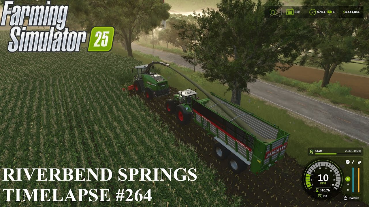 SILAGE ACTION & ONE transport of BEETS! Riverbend Springs FS25 Timelapse Ep 264