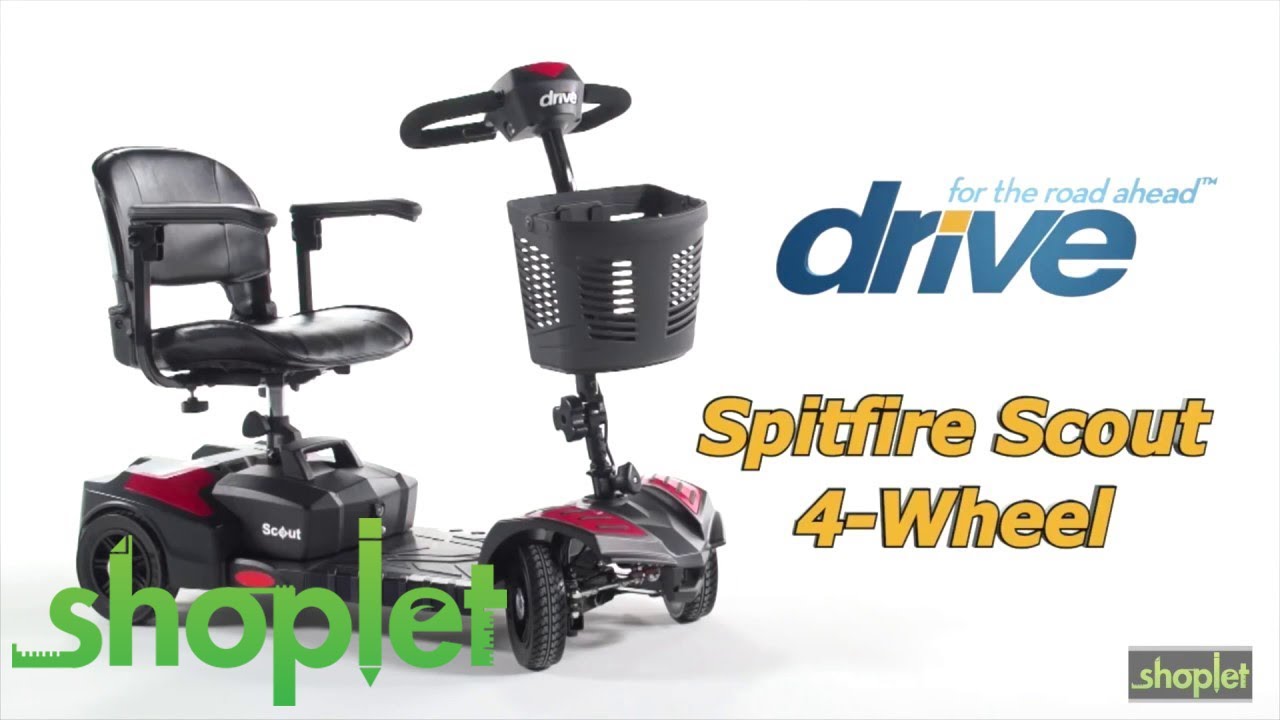 Drive Devilbiss Healthcare Scout Compact Travel Power Scooter 4 Wheel