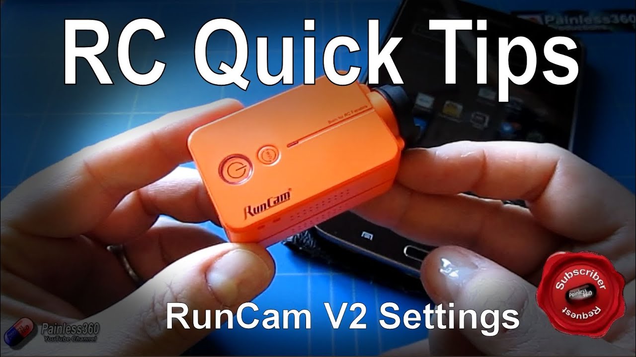 RC Quick Tips: Changing the Runcam V2 settings (metering, G sensor etc)