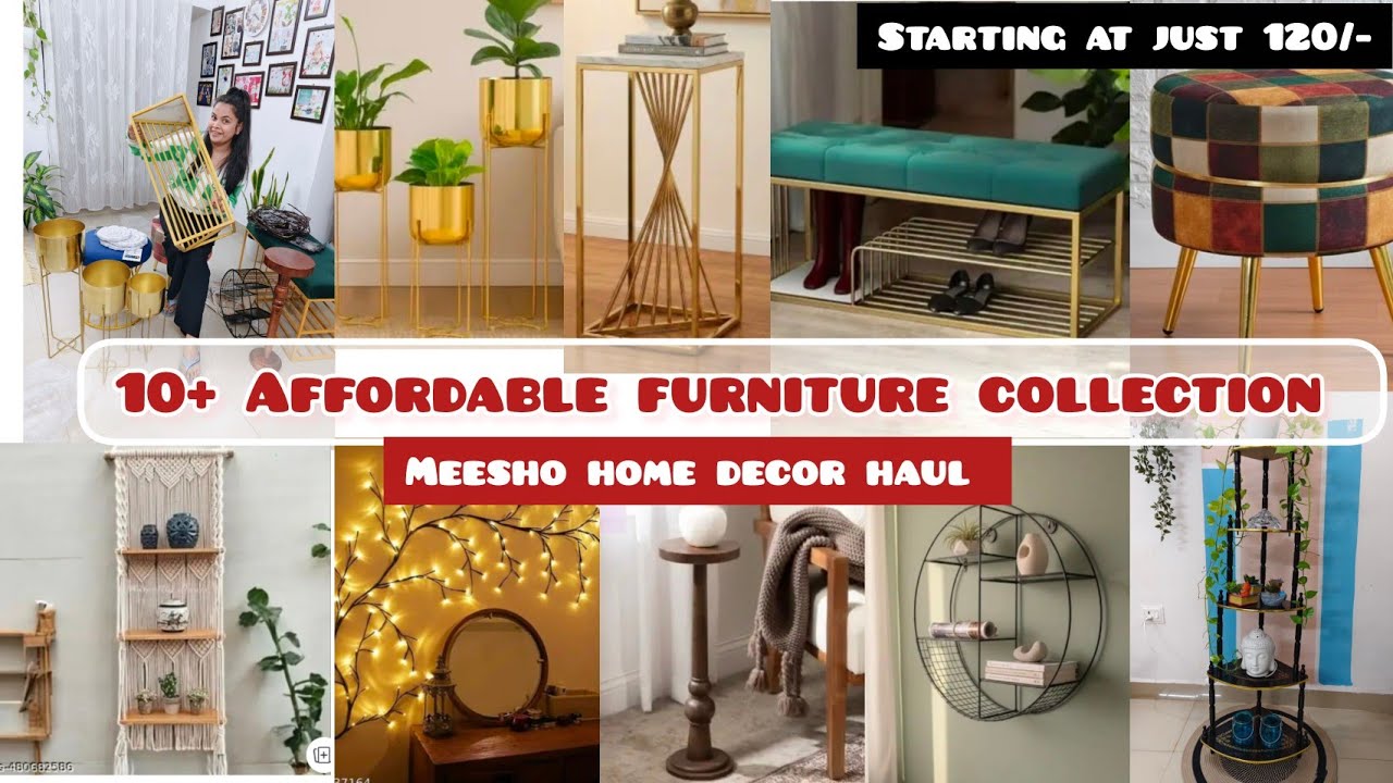 MUST have Affordable FURNITURE collection 🌼| Meesho home decor haul| Starting at just 120/- #meesho 