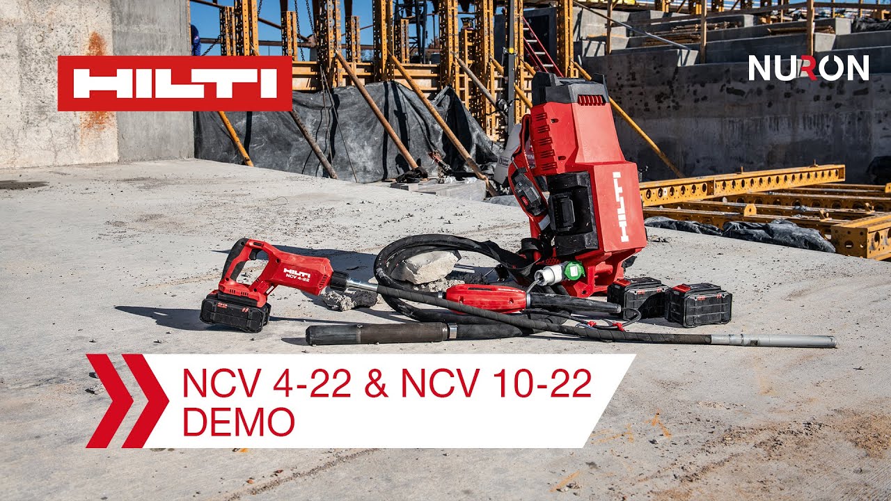 Hilti Nuron NCV 4 & NCV 10 Concrete Vibrators - Demonstration and Overview