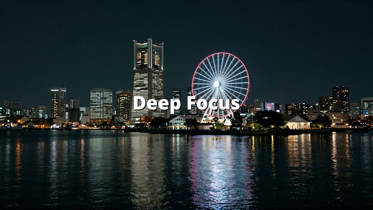 Yokohama Harbor Night | Ambient Music for Deep Focus & Coding | 43 Min