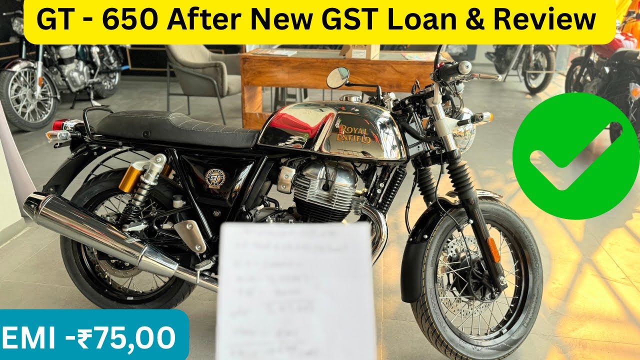 🔥🔥Continental GT 650 best color ??? Royal Enfield GT EMI Details ₹75,00