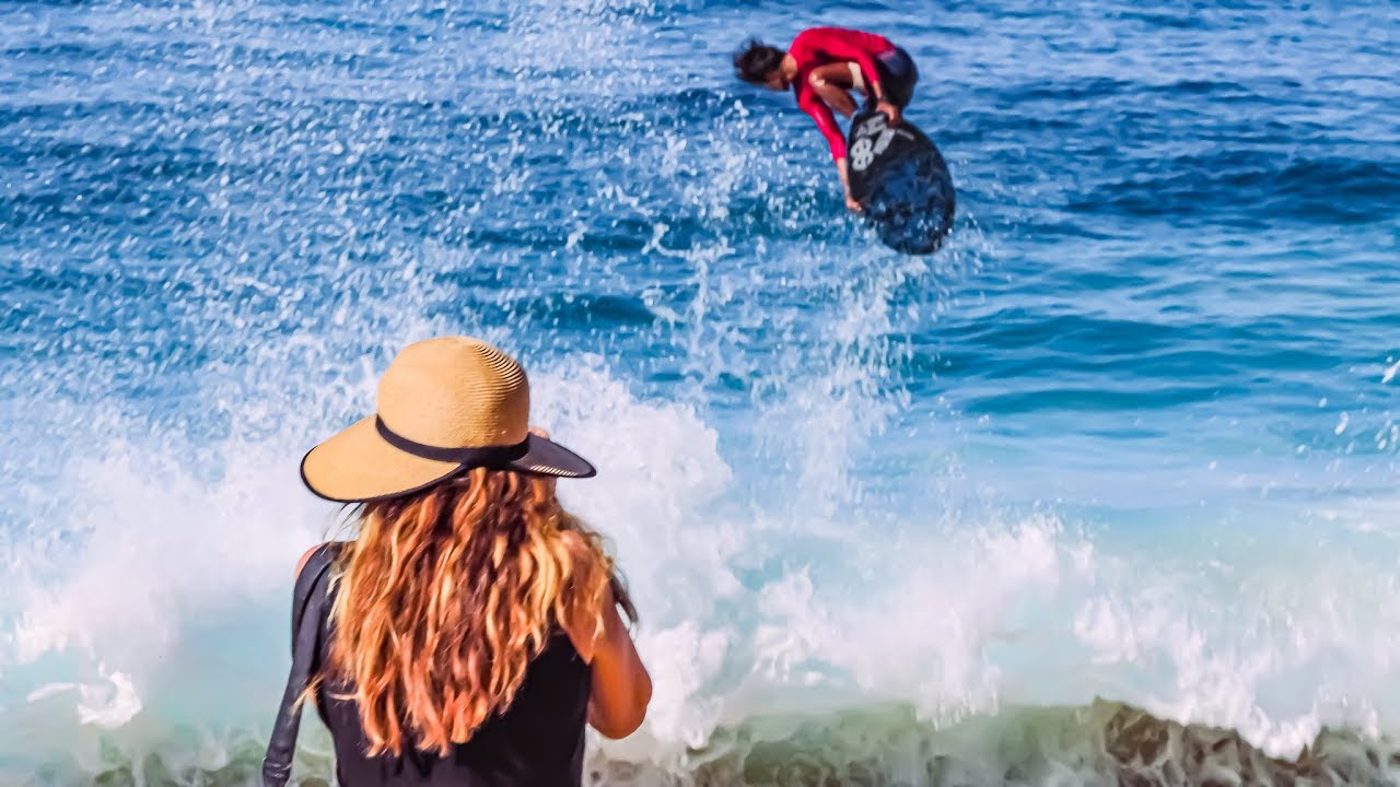 DANGEROUS SHOREBREAK IN CABO = PERFECT SKIMBOARDING CONTEST | Part 2