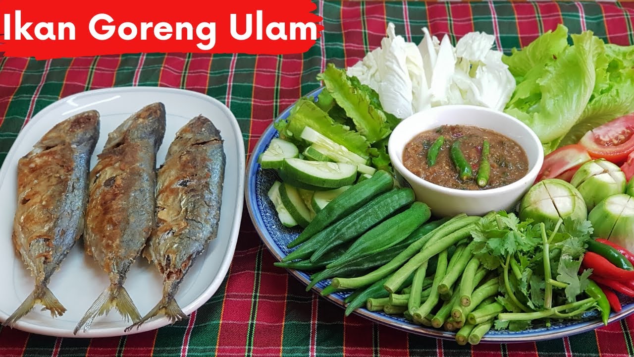 Fried Fish With Sambal Belacan | Ikan Kembung Goreng Ulam น้ำพริกปลาทู