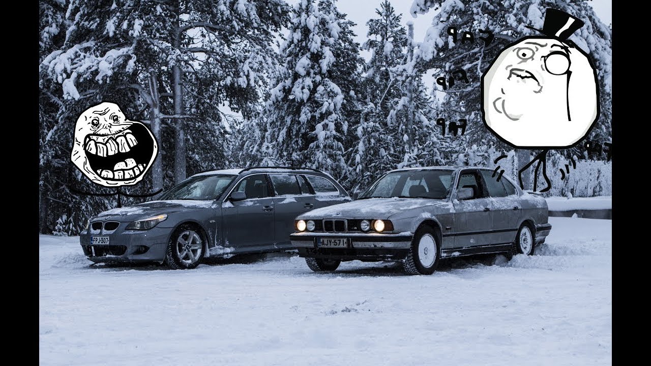BMW Winter drifting in Lapland