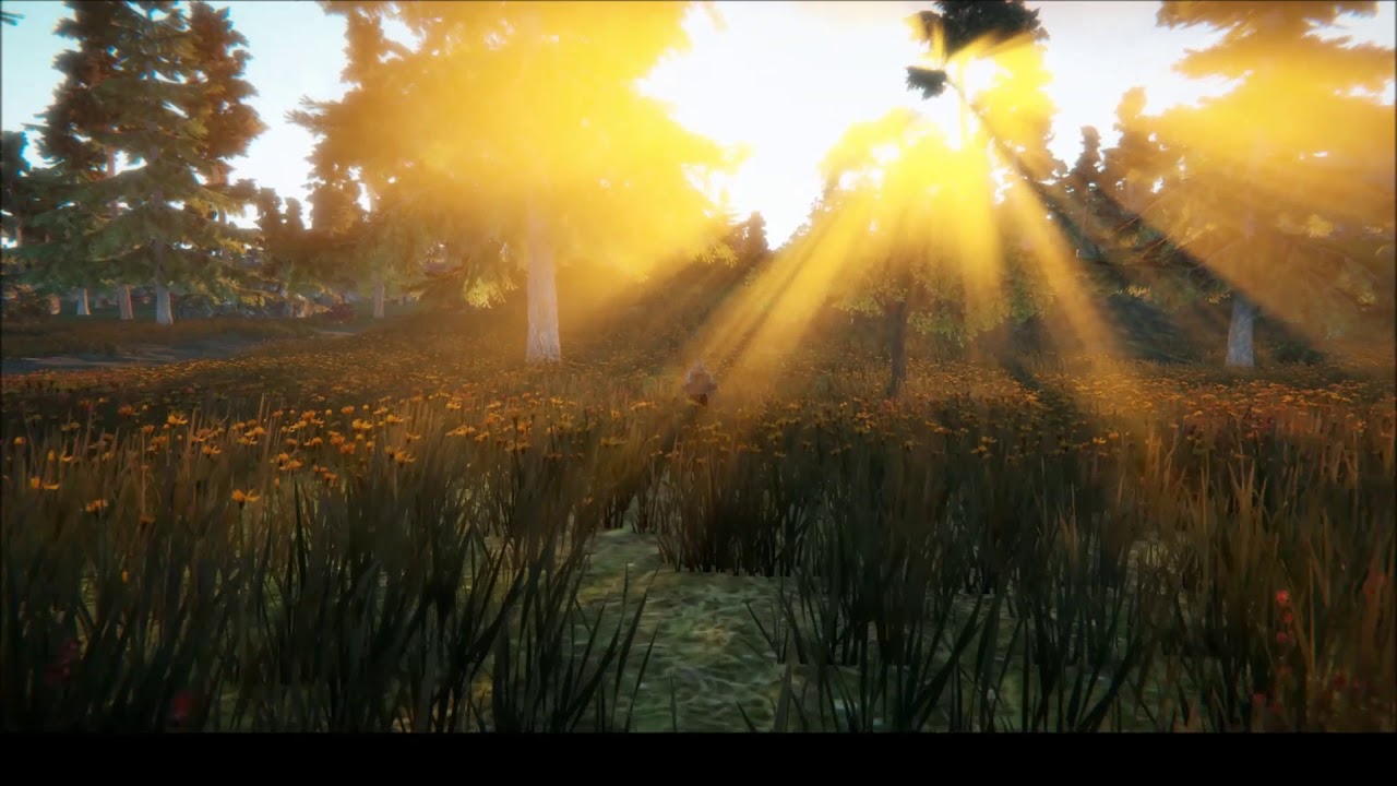 Project Gorgon Game footage environment, no UI, Serbule sunrise 1
