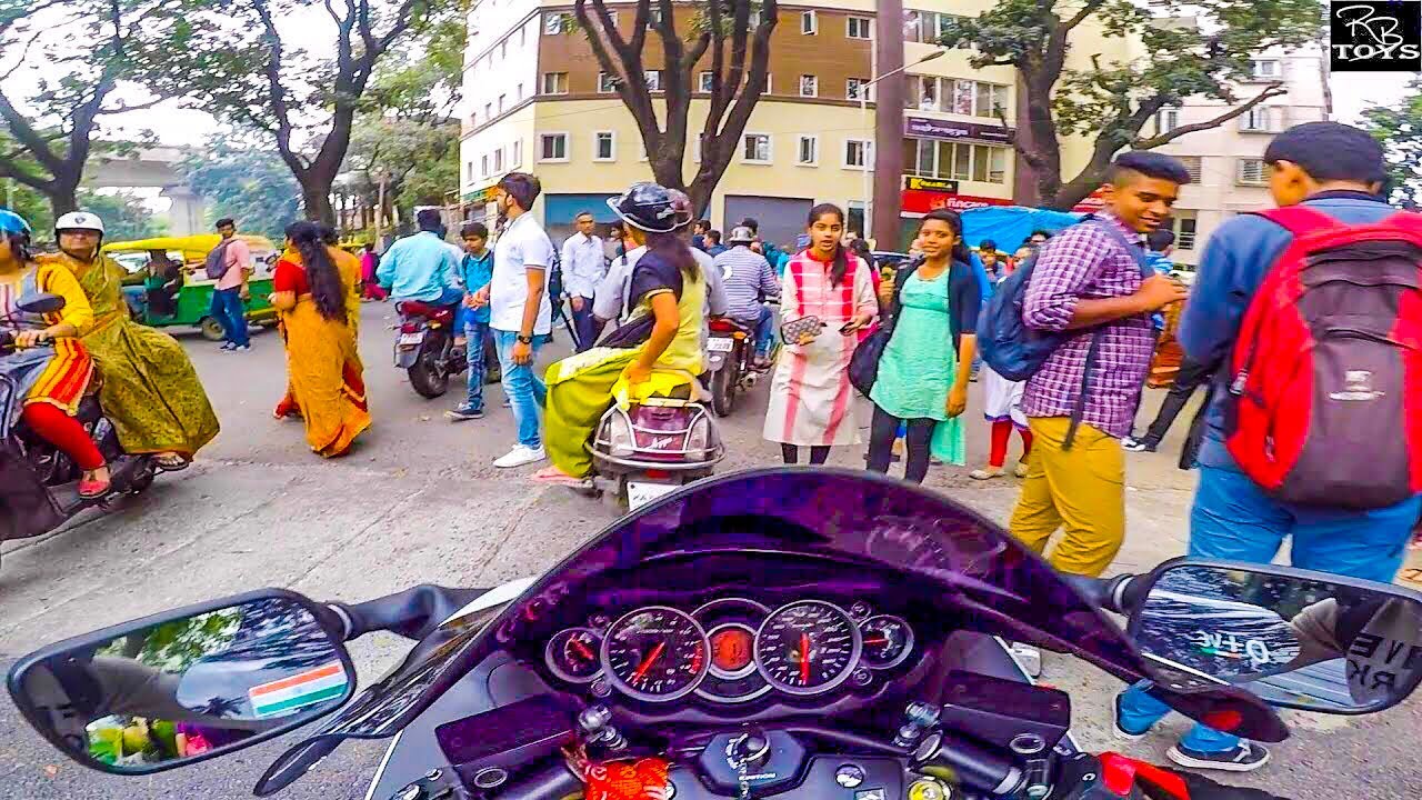 MIGHTY HAYABUSA STUCK IN TRAFFIC & REACTIONS BENGALURU CITY