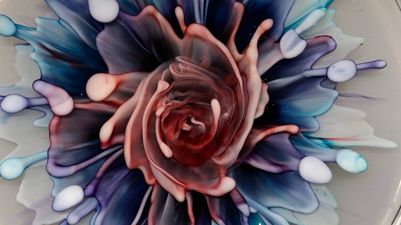 60-Rose Center Resin Bloom #oneofakind #resinart #resinflowers