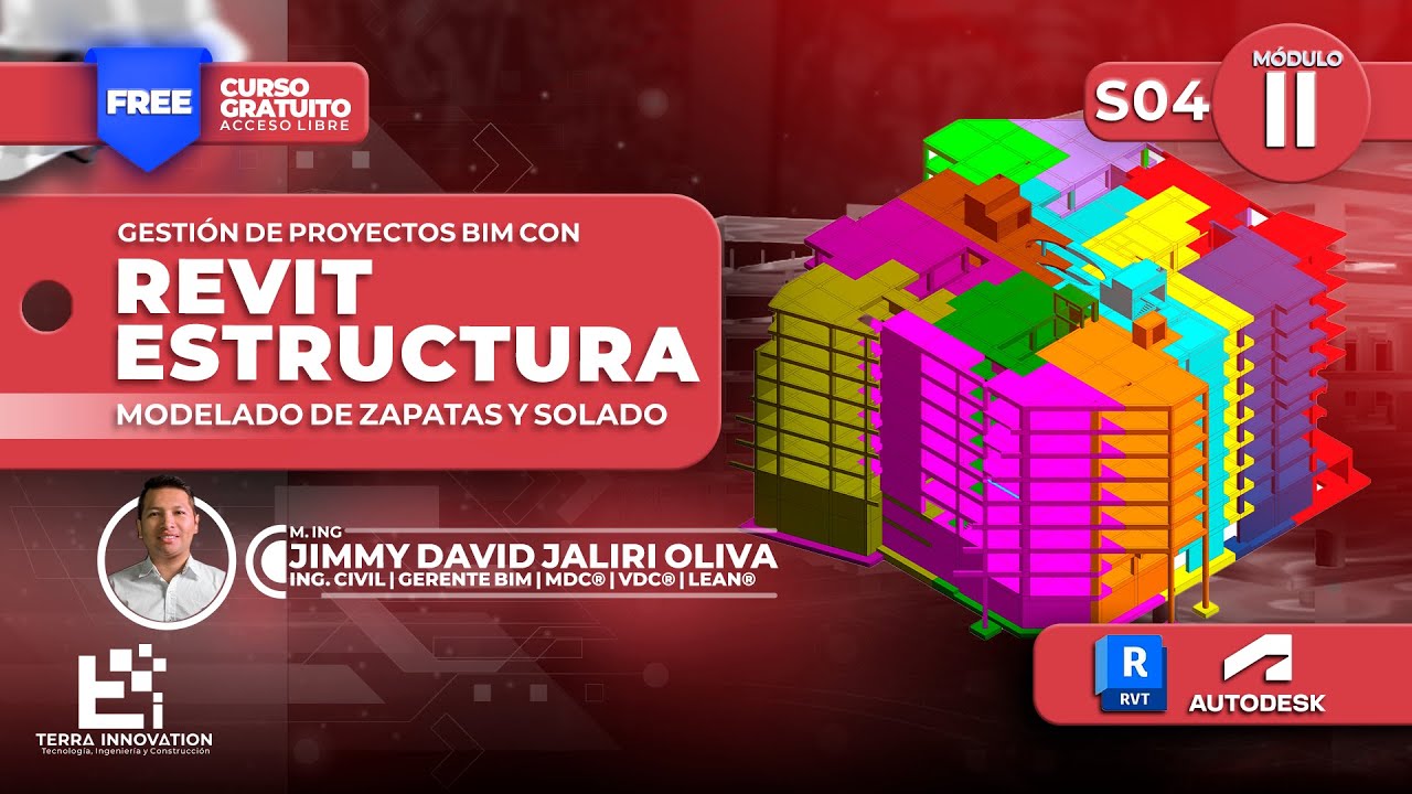 🚧Curso | Revit Estructura Concreto | Modelado de Zapatas y Solado | BIM