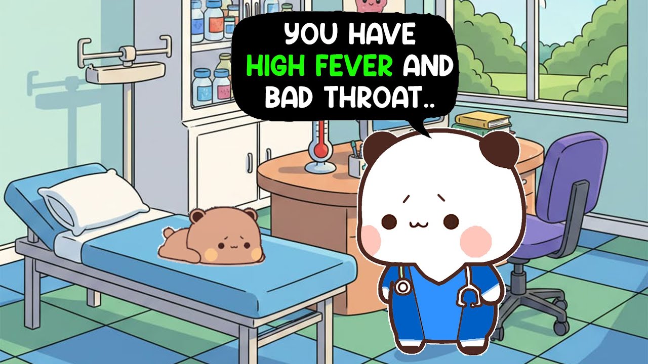HEARTBREAKING 😭🤒 Pecco Struggles with Fever & Throat Pain 😱🤒 | Bubu Dudu | Peach Goma #BDJ484