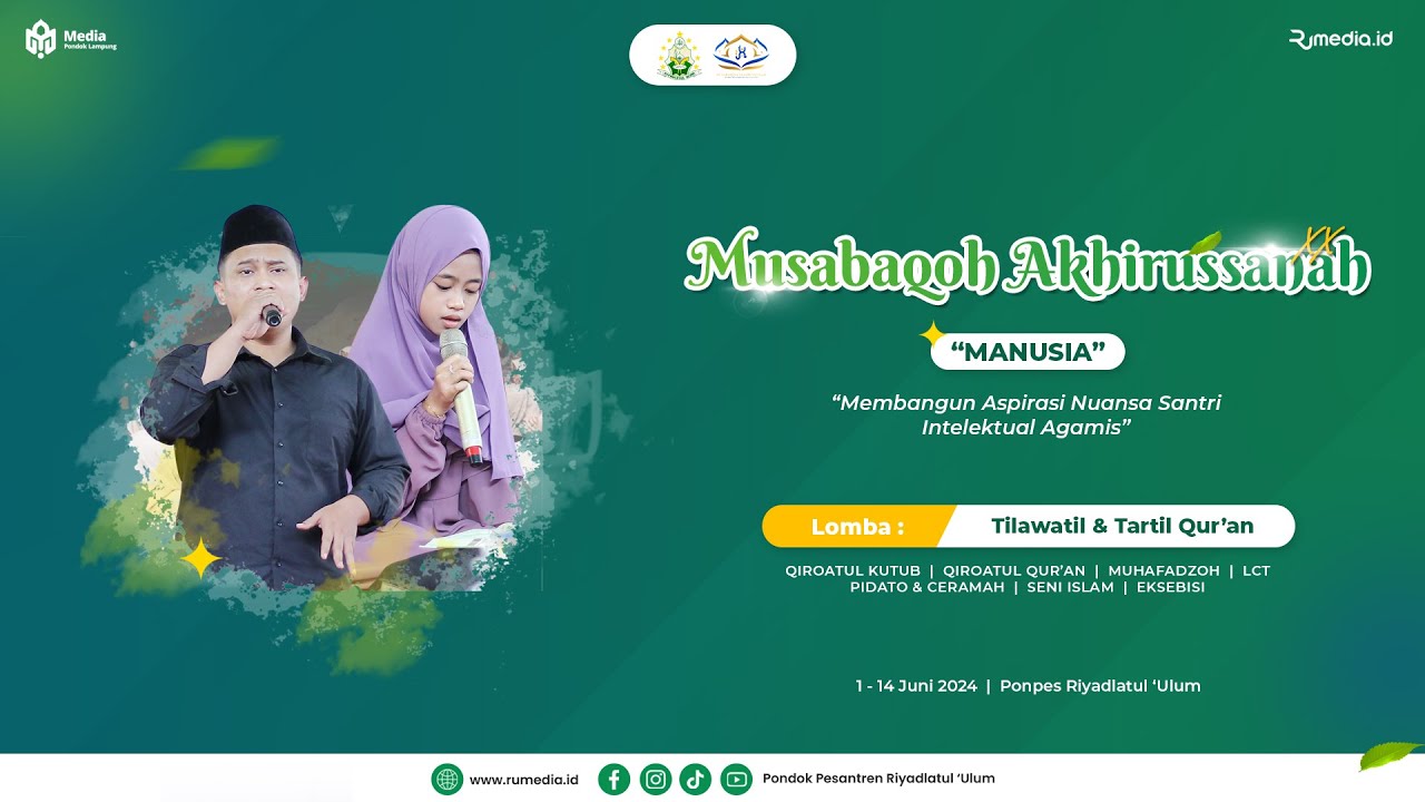 🔴 TILAWATIL QUR'AN &  TARTIL QUR'AN - MUSABAQOH AKHIRUSSANAH KE-XX | PP. RIYADLATUL 'ULUM TH. 2024