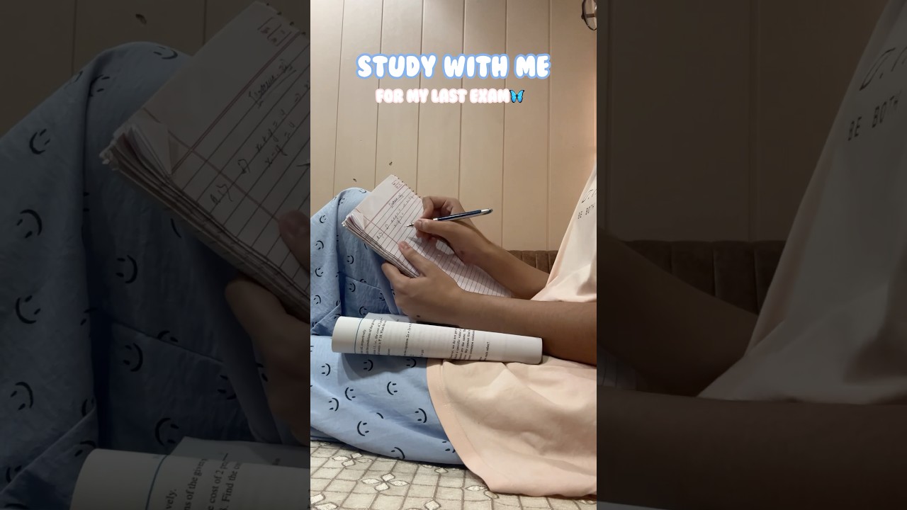 Study with me for my last exam! #cbseclass10 #shorts #minivlog