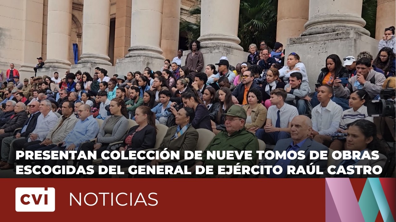 Presentan colección de nueve tomos de obras escogidas del General de Ejército Raúl Castro