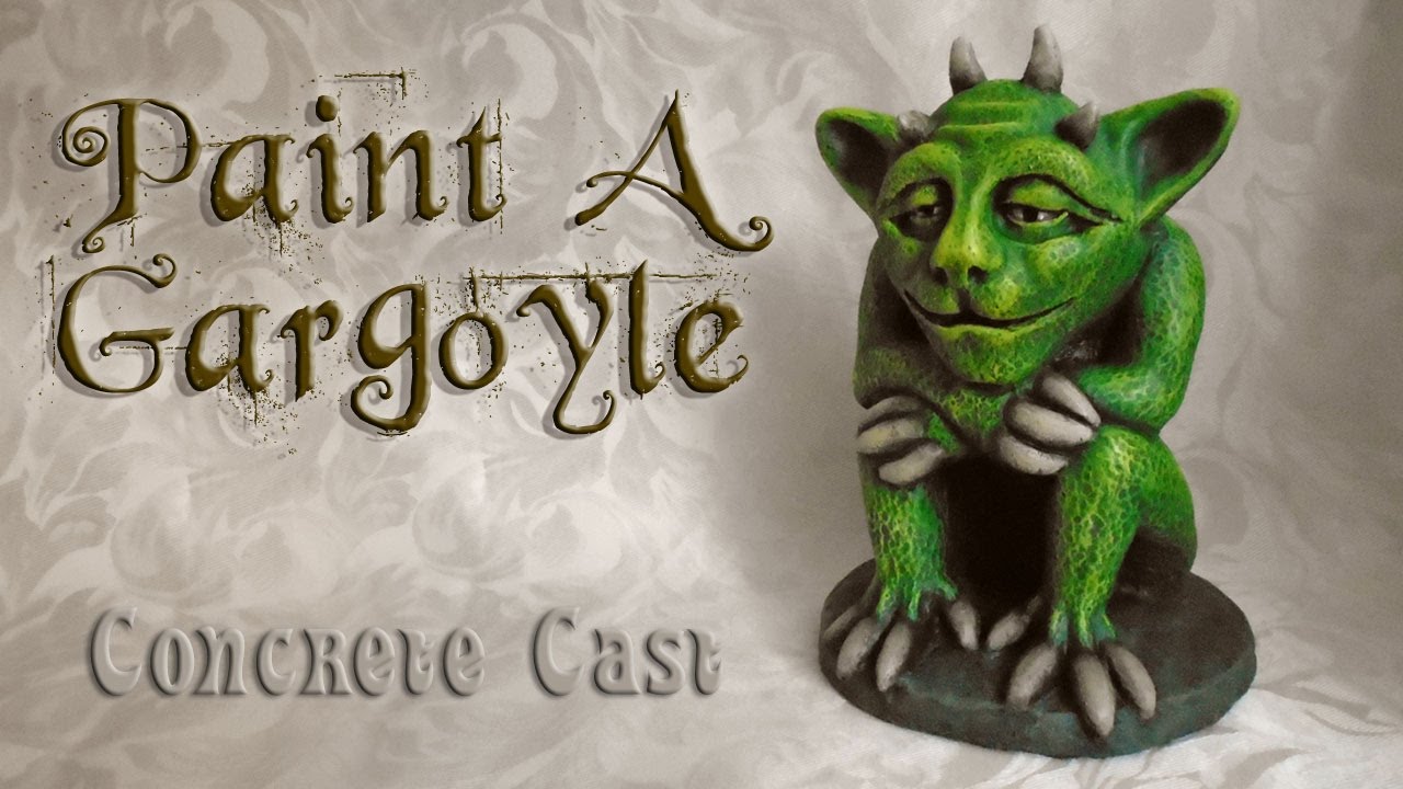 Paint A Concrete Gargoyle