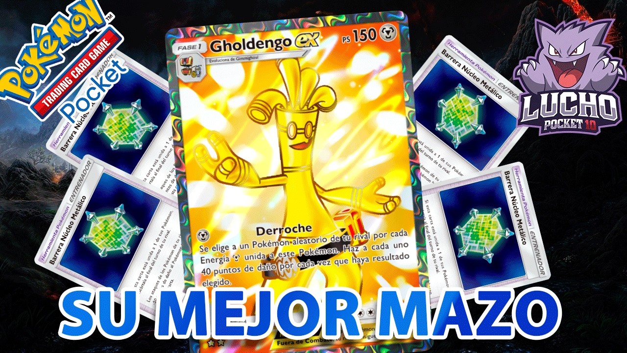 ¡TODO MUNDO LO ESTABA JUGANDO MAL! GHOLDENGO EX CON 4 BARRERAS NUCLEO METÁLICO ES INVENCIBLE en TCGP