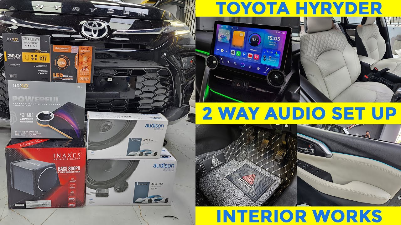 Toyota Hyryder Audio Setup | Customized Seat Cover | Hyryder Accessories | Car Accessories Chennai