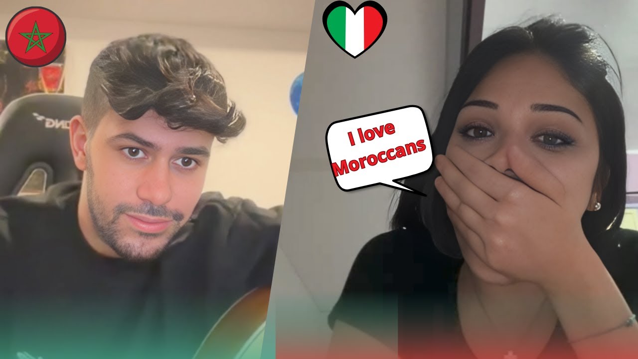 Talking to strangers on OMETV/AZAR (Part 53) - ايطالية تحب المغاربة