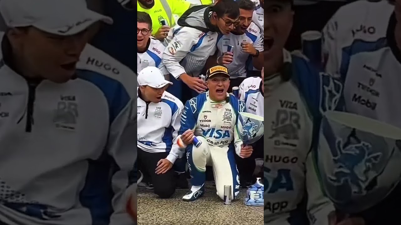 Isack Hadjar breaks his first F1&reg; Trophy! #f1 #racingbulls #isackhadjar #automobile #senategrandprix