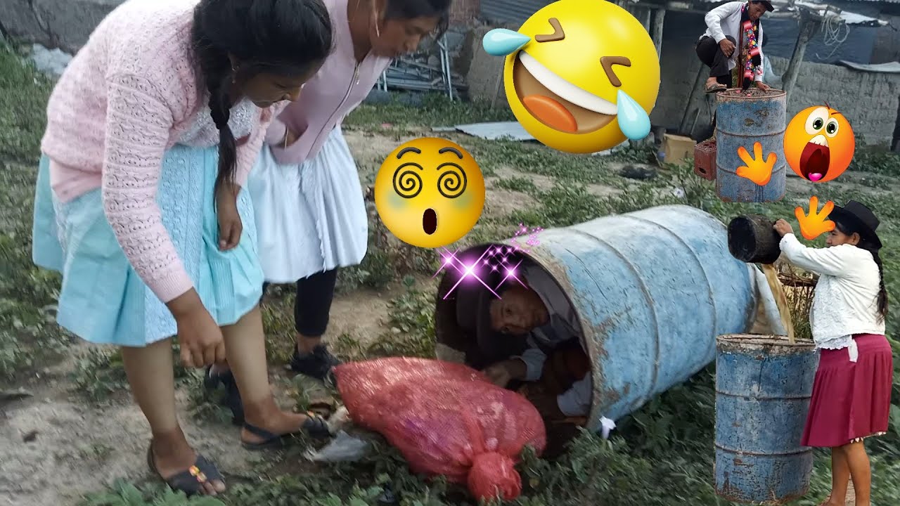 Por desconfiar de su pareja se metió a un barril, pero al final paso esto..😂🤣🤣