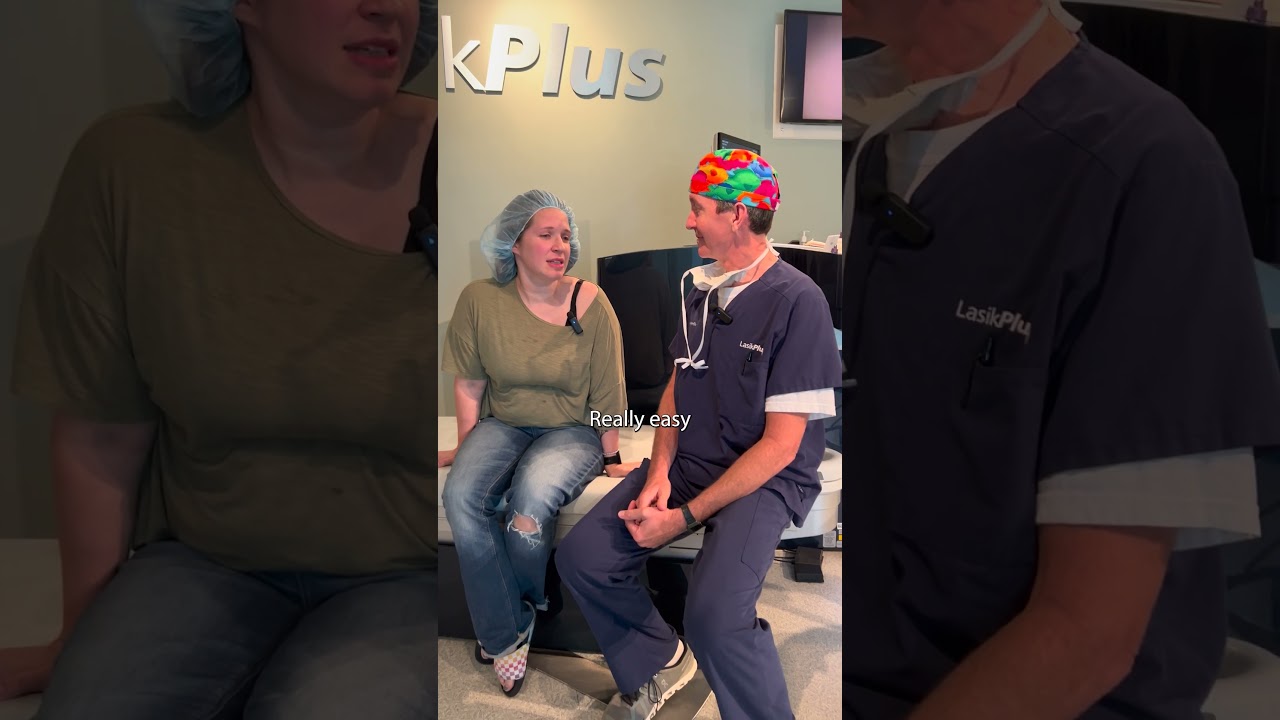 She doesn't remember the last time she could see like this!