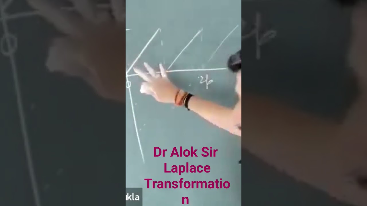 Laplace Transformation Dr. Alok Sir