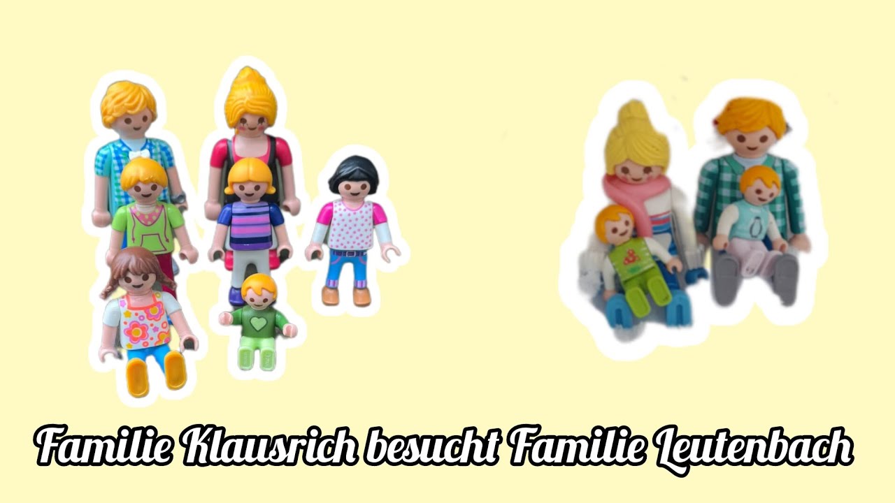 Playmobil Film: Familie Klausrich besucht @Familie-Leutenbach-JLR 💗 #playmobil #besuch