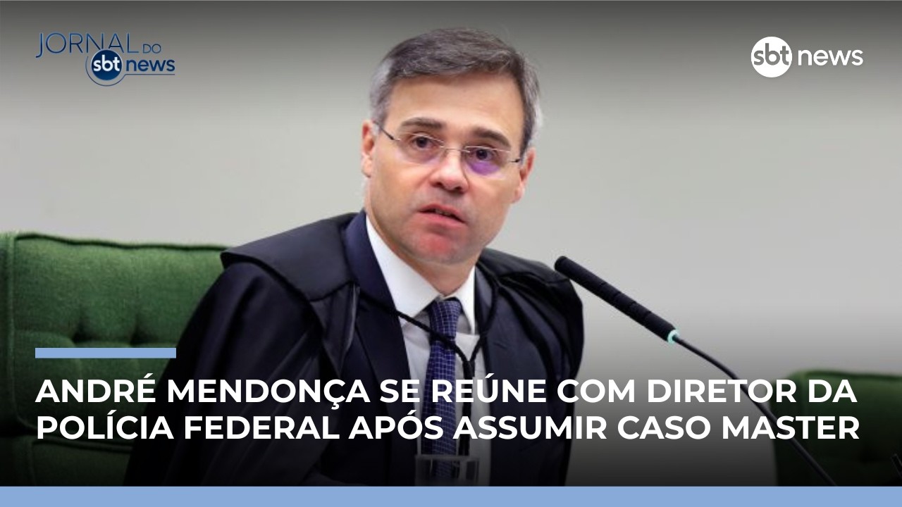 André Mendonça se reúne com delegados da PF no caso Master | #Jornal doSBTNews