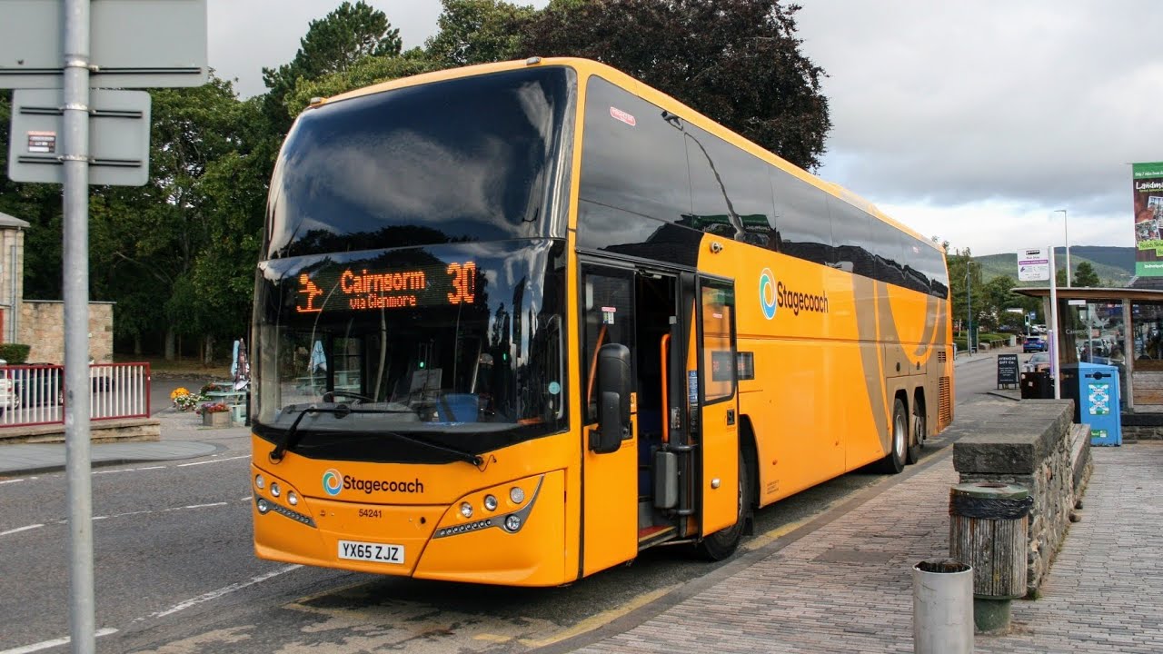 Stagecoach North Scotland 30 service from Aviemore to Cairngorm : Full route visual 