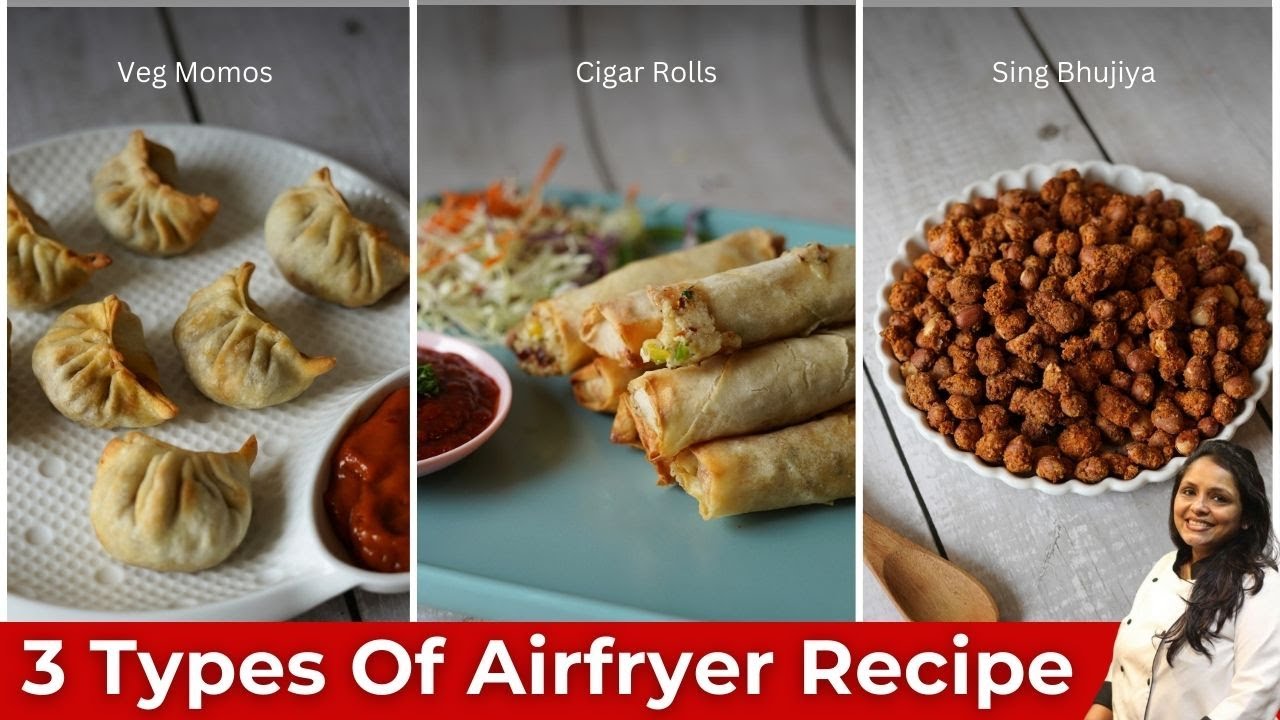 3 Air Fryer Snacks Recipes | Quick Snacks Recipes | Air Fryer Recipes Indian