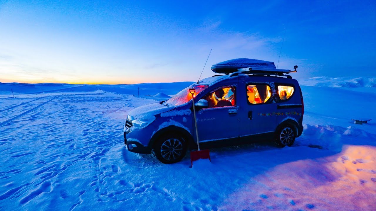 🥶ABENTEUER POLARKREIS [F4]❄️WINTERTOUR ans NORDKAPP mit dem DACIA Minicamper über Weihnachten
