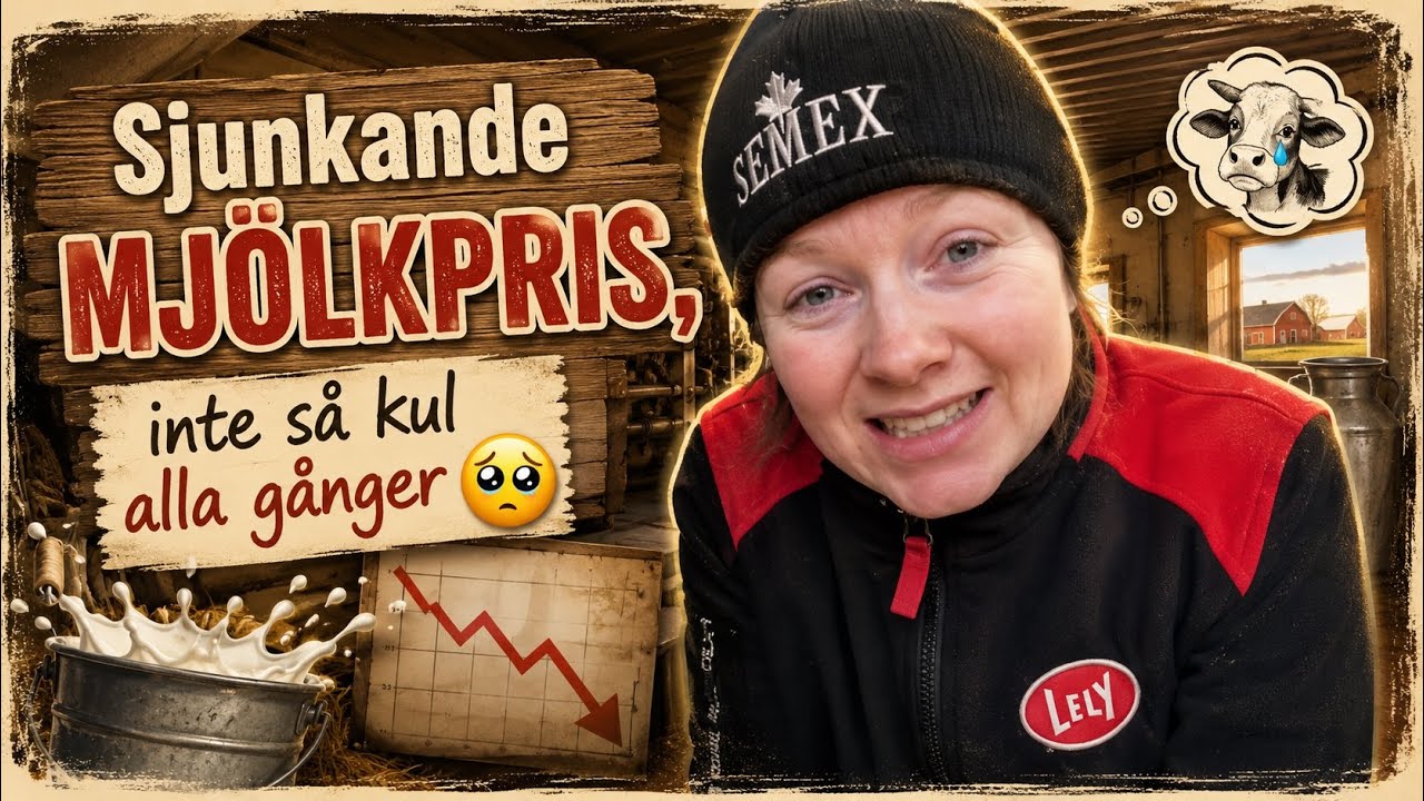 Sjunkande mjölkpris, inte så kul alla gånger 🥲 Vlogg 159